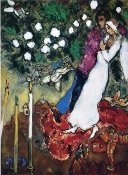 The Three Candles contemporary Marc Chagall Oil Paintings